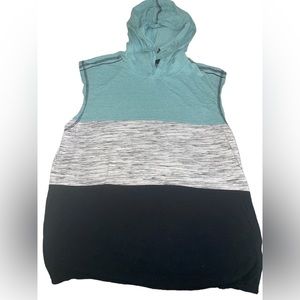 Hard Edge
Men's Sleeveless Stripe Shirt - Grey